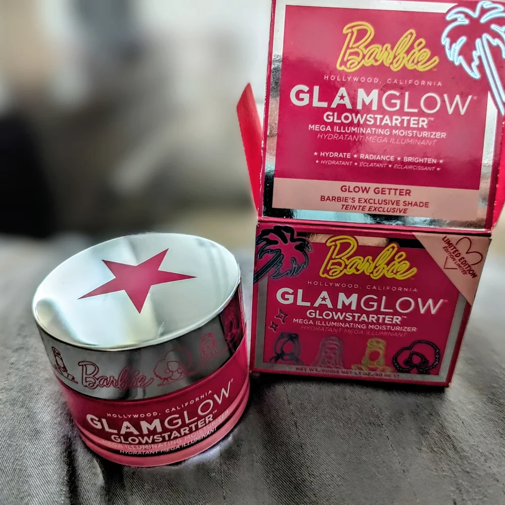 ❣️Discountinued GlamGlow GLOWSTARTER BARBIE 1.7oz Illuminating Moisturizer❣️